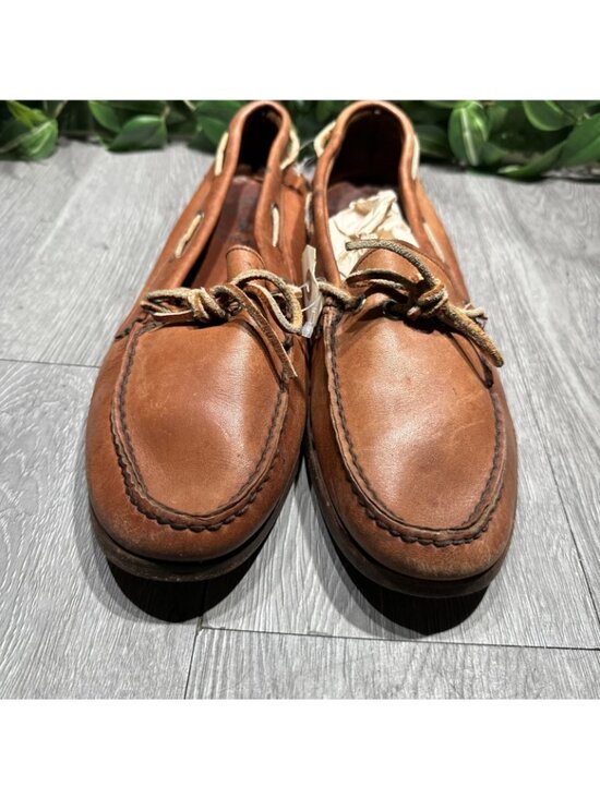 Polo Ralph Lauren Brown Leather Moccasin  Loafer Bench Made USA Size 11 D main image 7